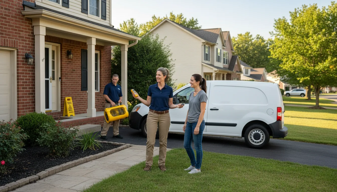 Residential water damage restoration in Tipton, IA